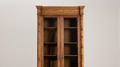 1900s French Faux Bamboo Vitrine