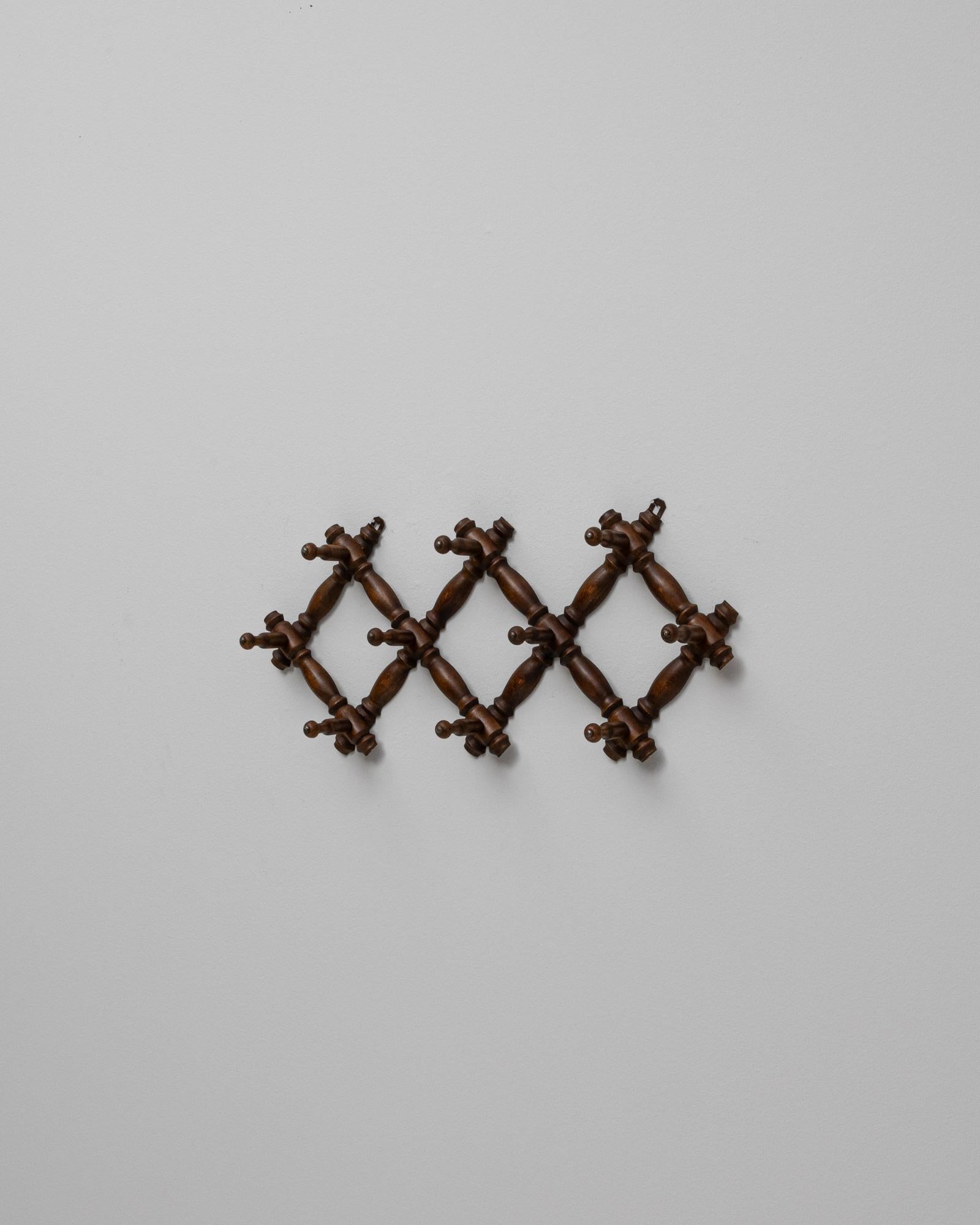 20th Century 1900s French Faux Bamboo Wall Hanger For Sale