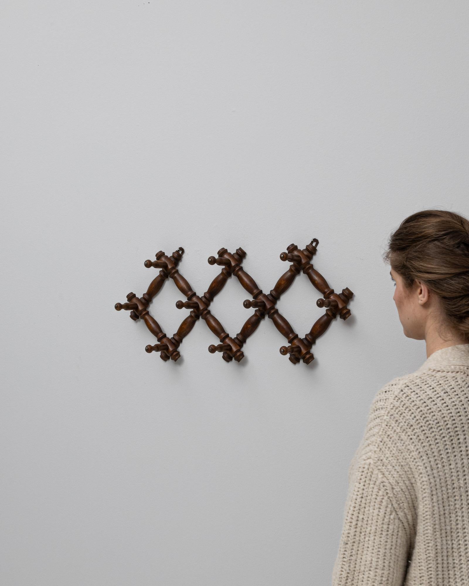 1900s French Faux Bamboo Wall Hanger For Sale 1