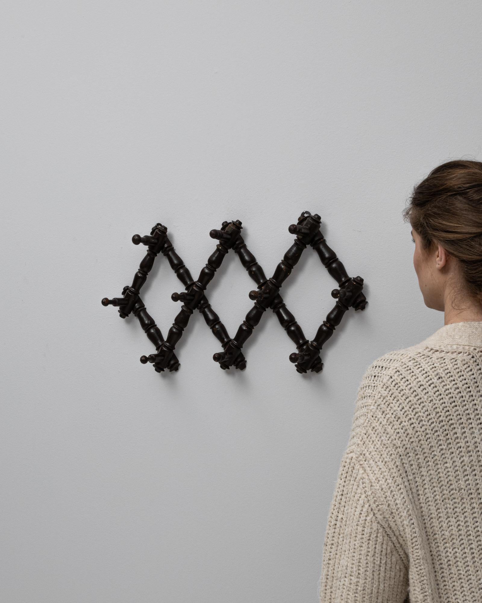 1900s French Faux Bamboo Wall Hanger For Sale 1