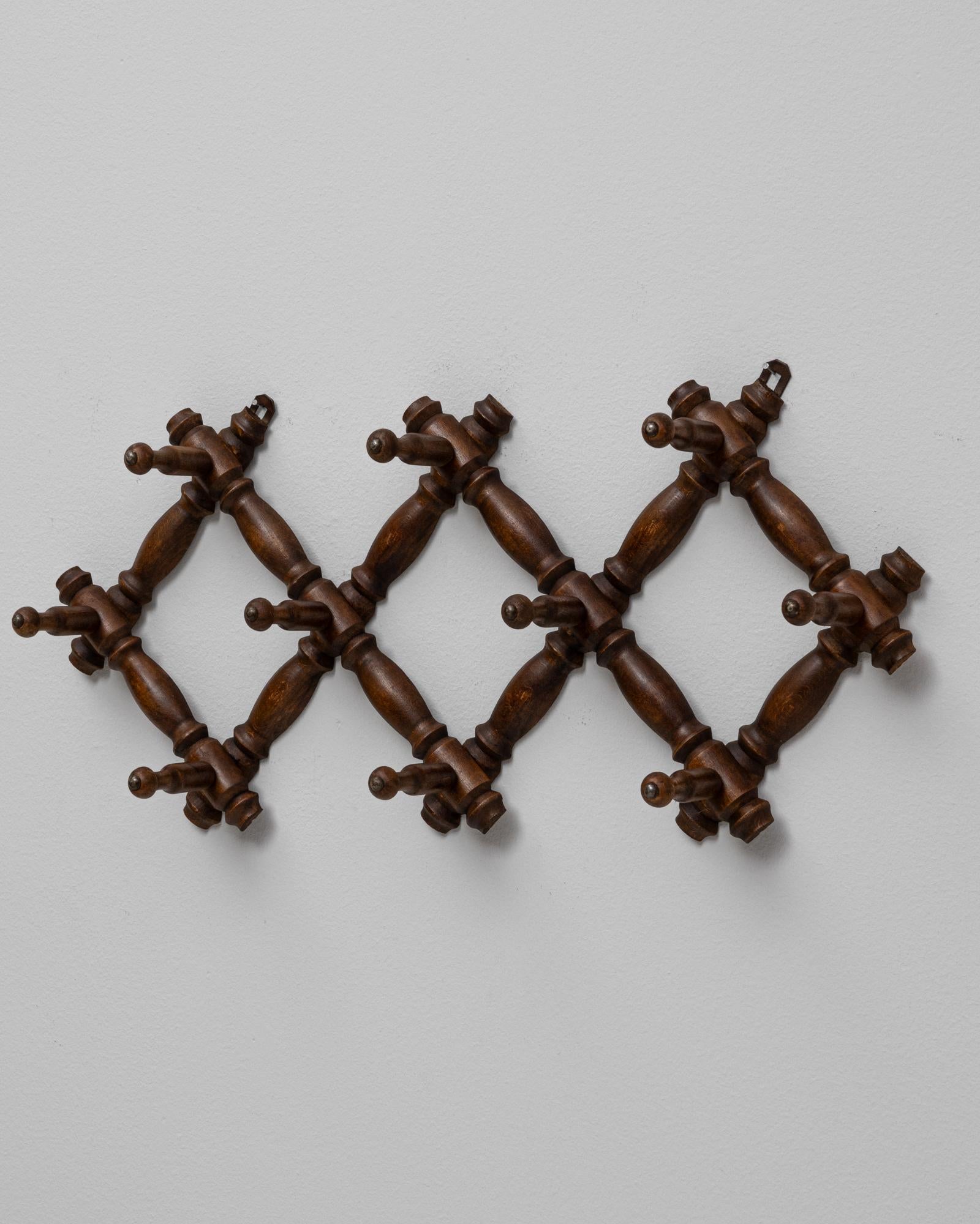 1900s French Faux Bamboo Wall Hanger For Sale 2