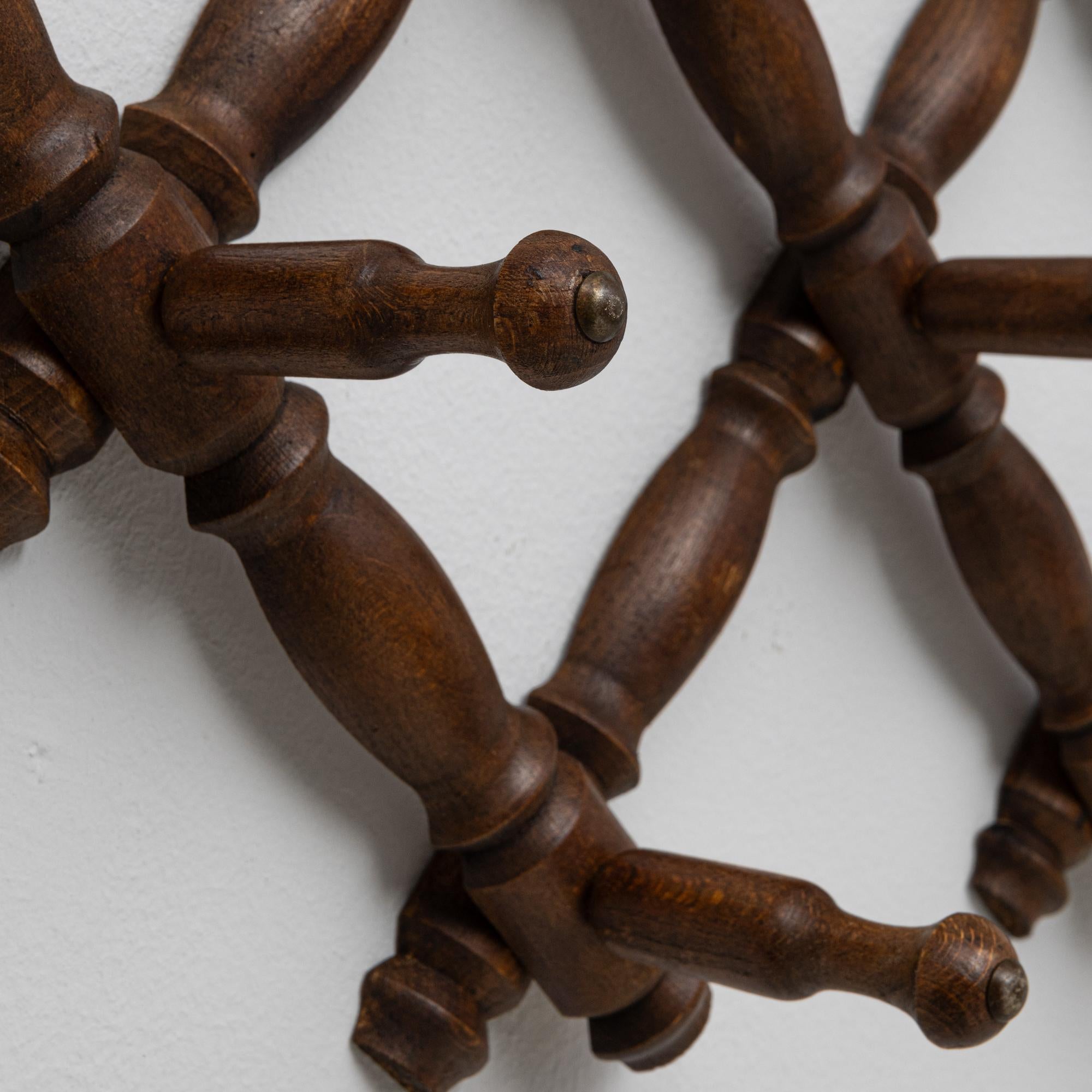 1900s French Faux Bamboo Wall Hanger For Sale 4