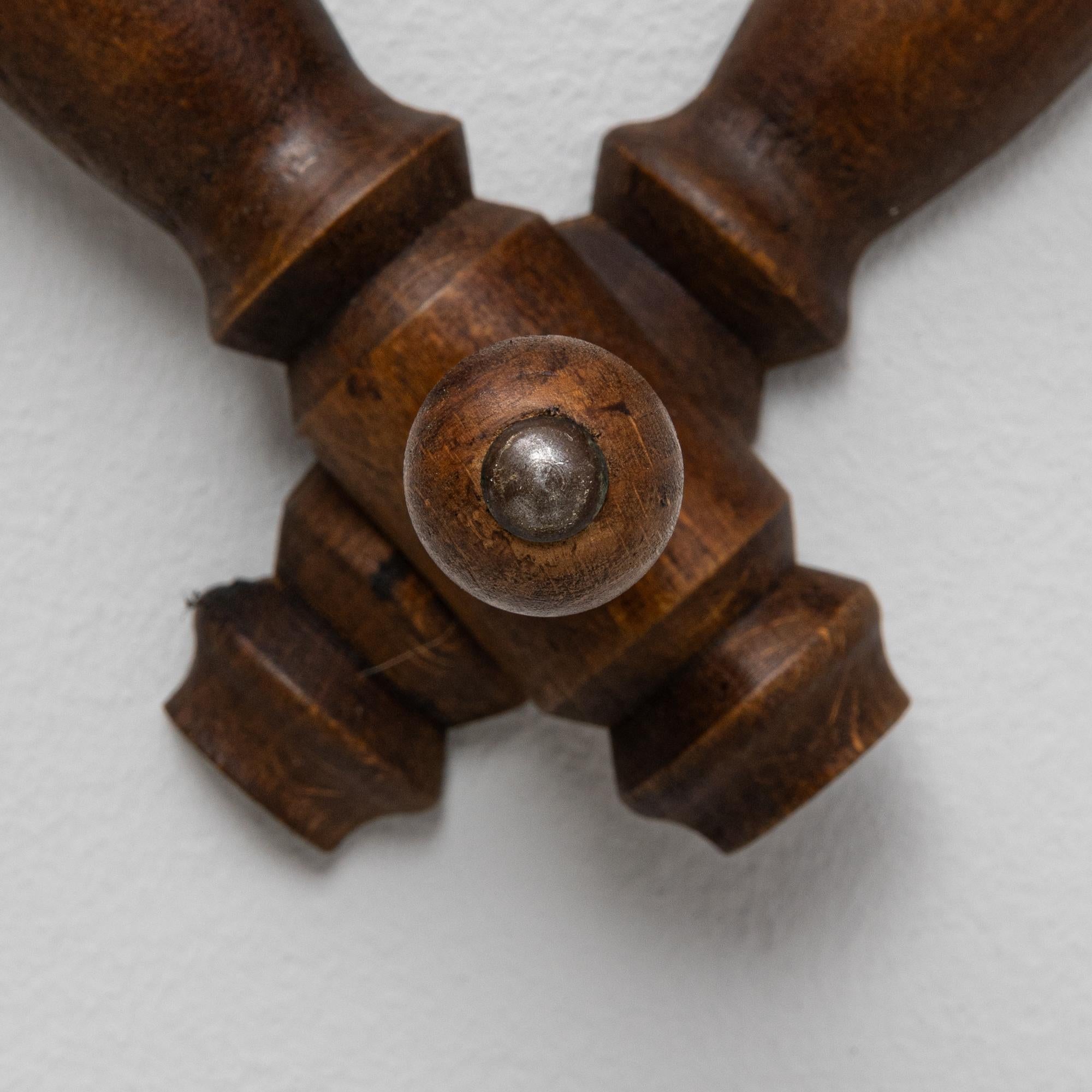 1900s French Faux Bamboo Wall Hanger For Sale 5