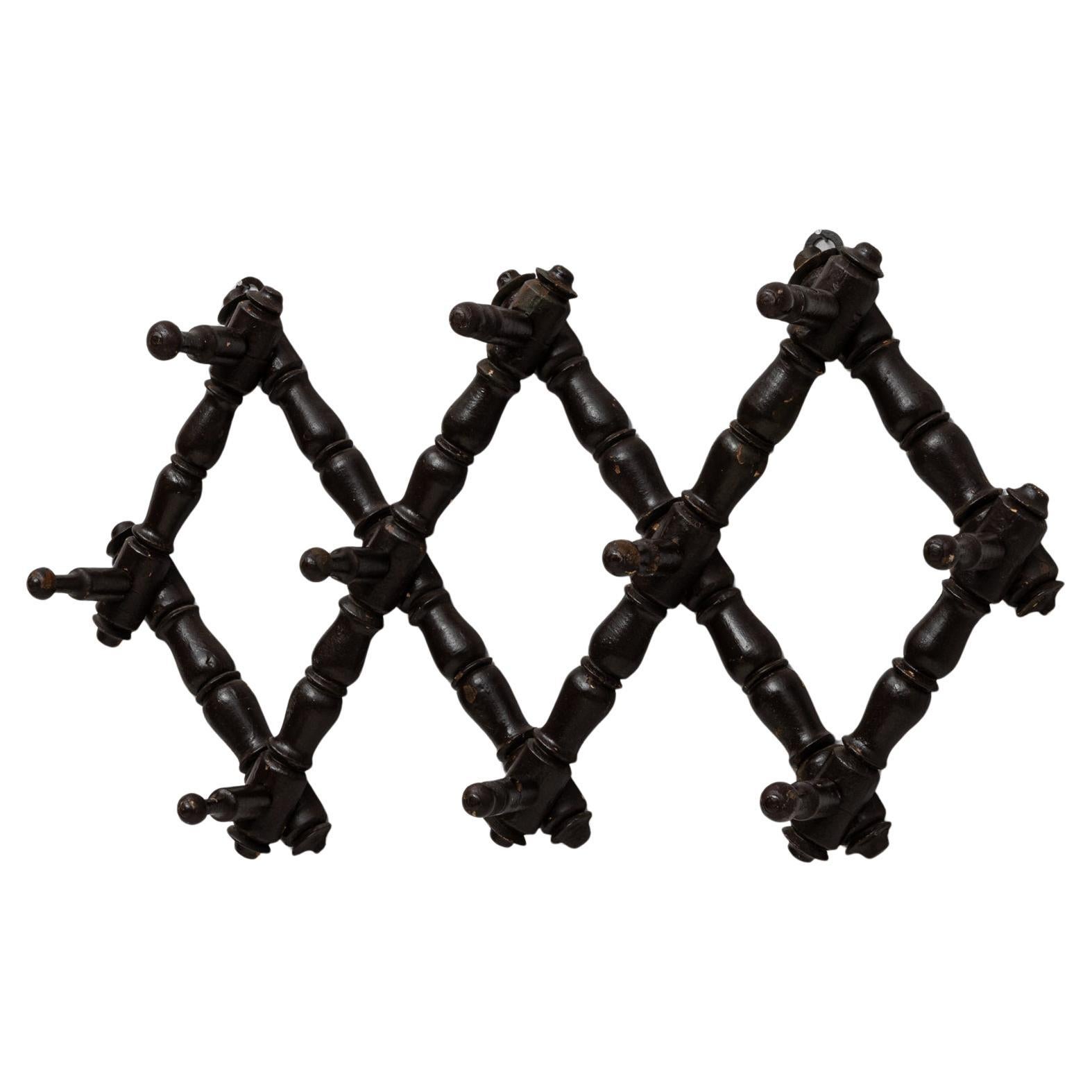 1900s French Faux Bamboo Wall Hanger For Sale