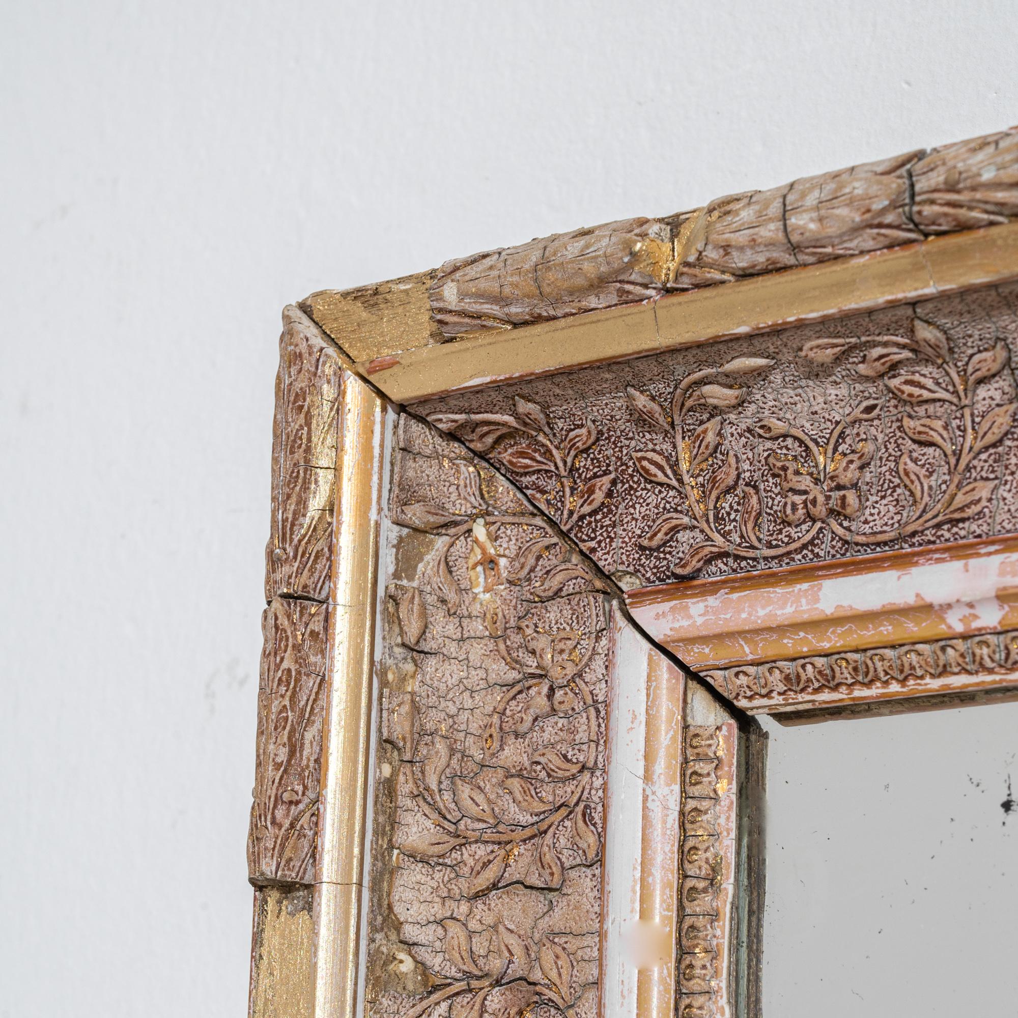 1900s French Gilded Wooden Mirror For Sale 5