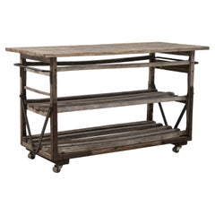 Antique 1900s French Industrial Cart