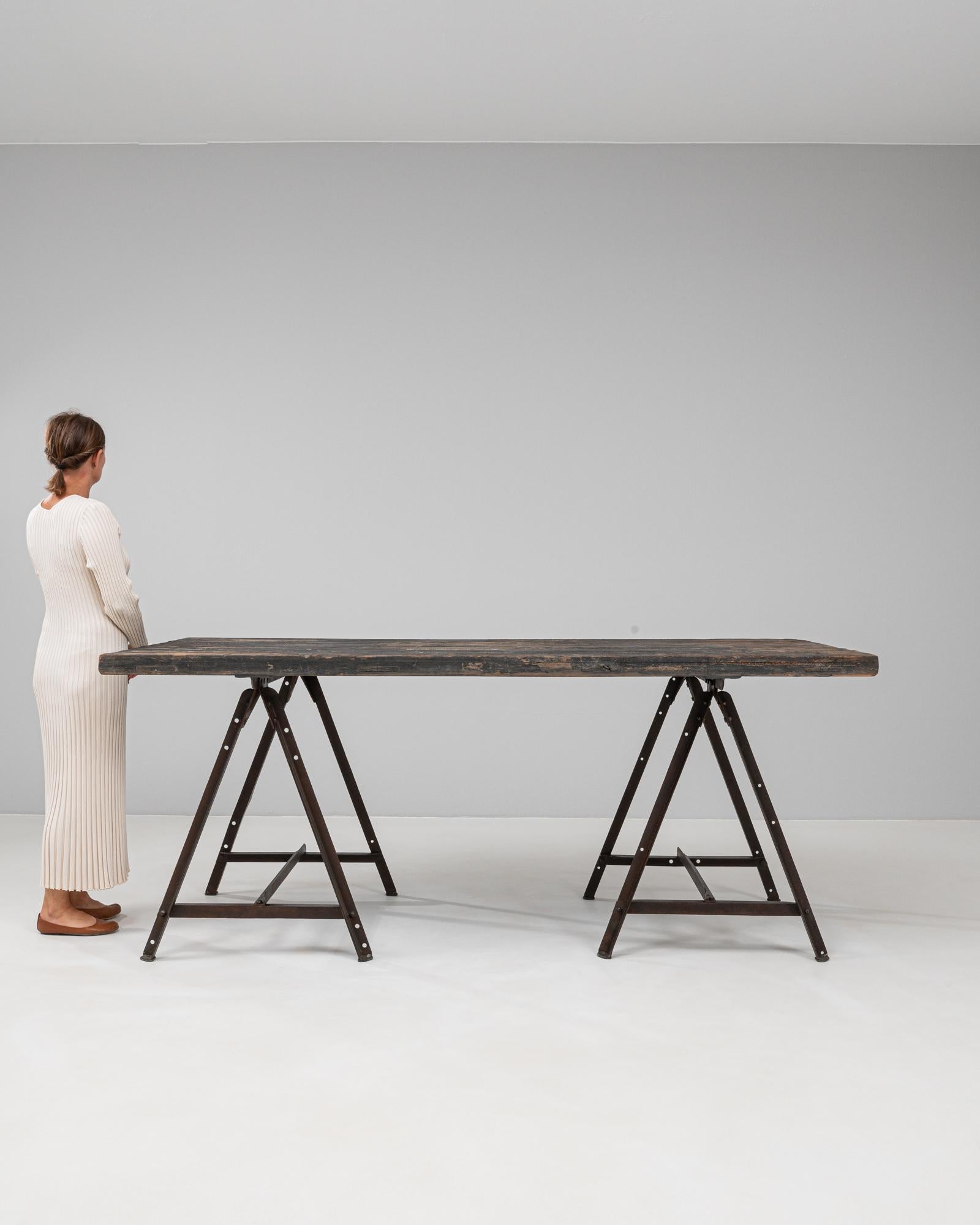 Français Table industrielle française 1900 en vente