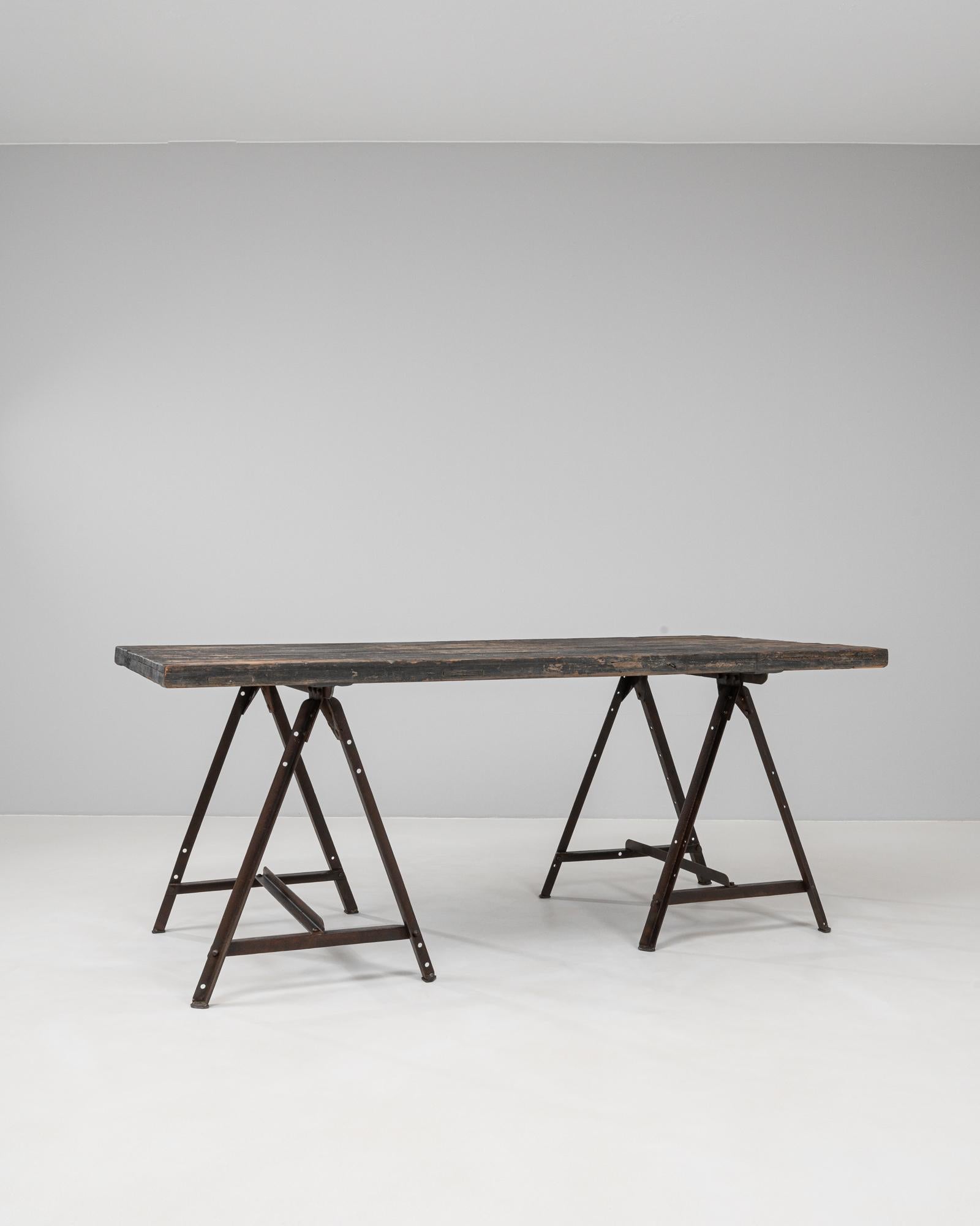 20ième siècle Table industrielle française 1900 en vente