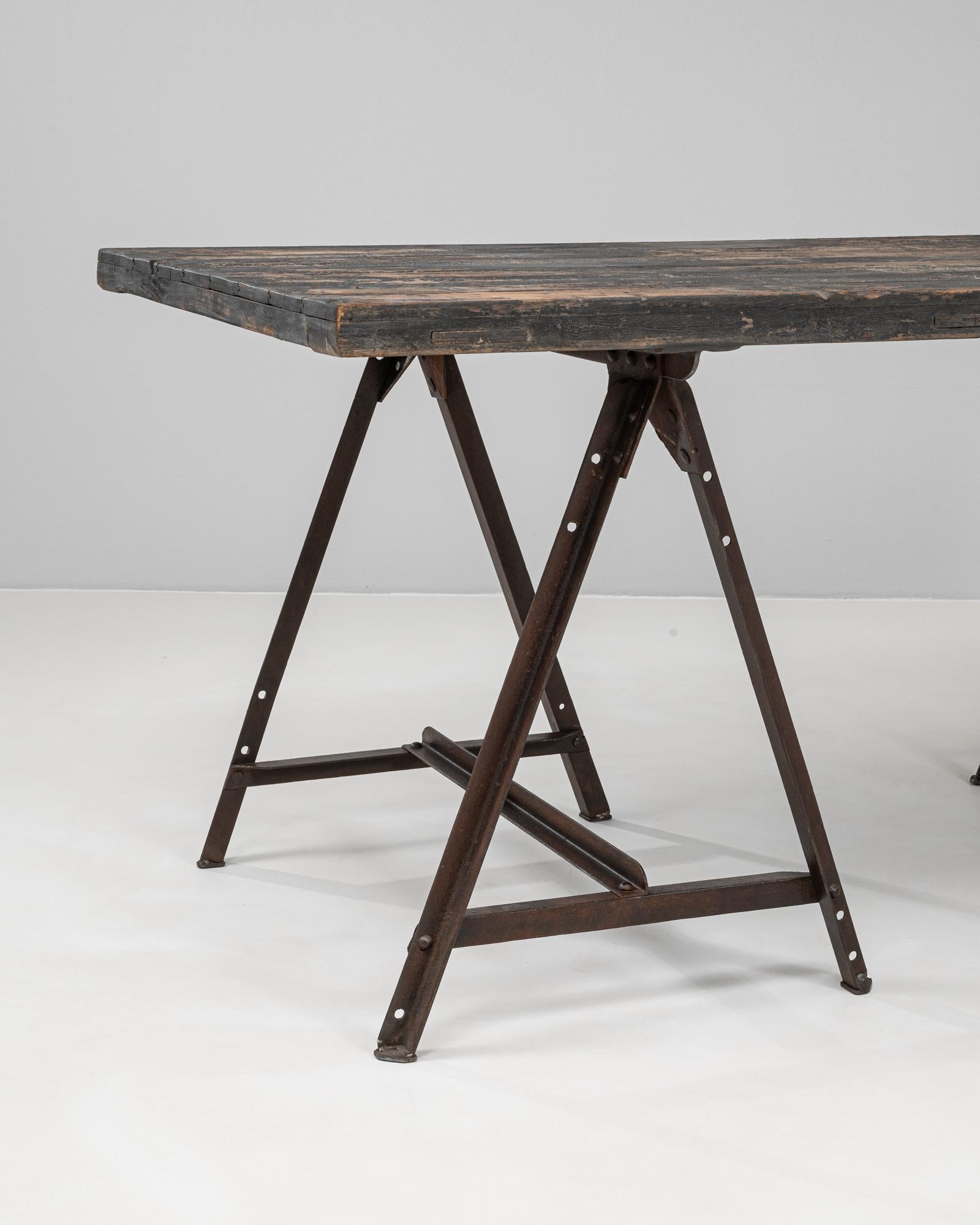 Table industrielle française 1900 en vente 1