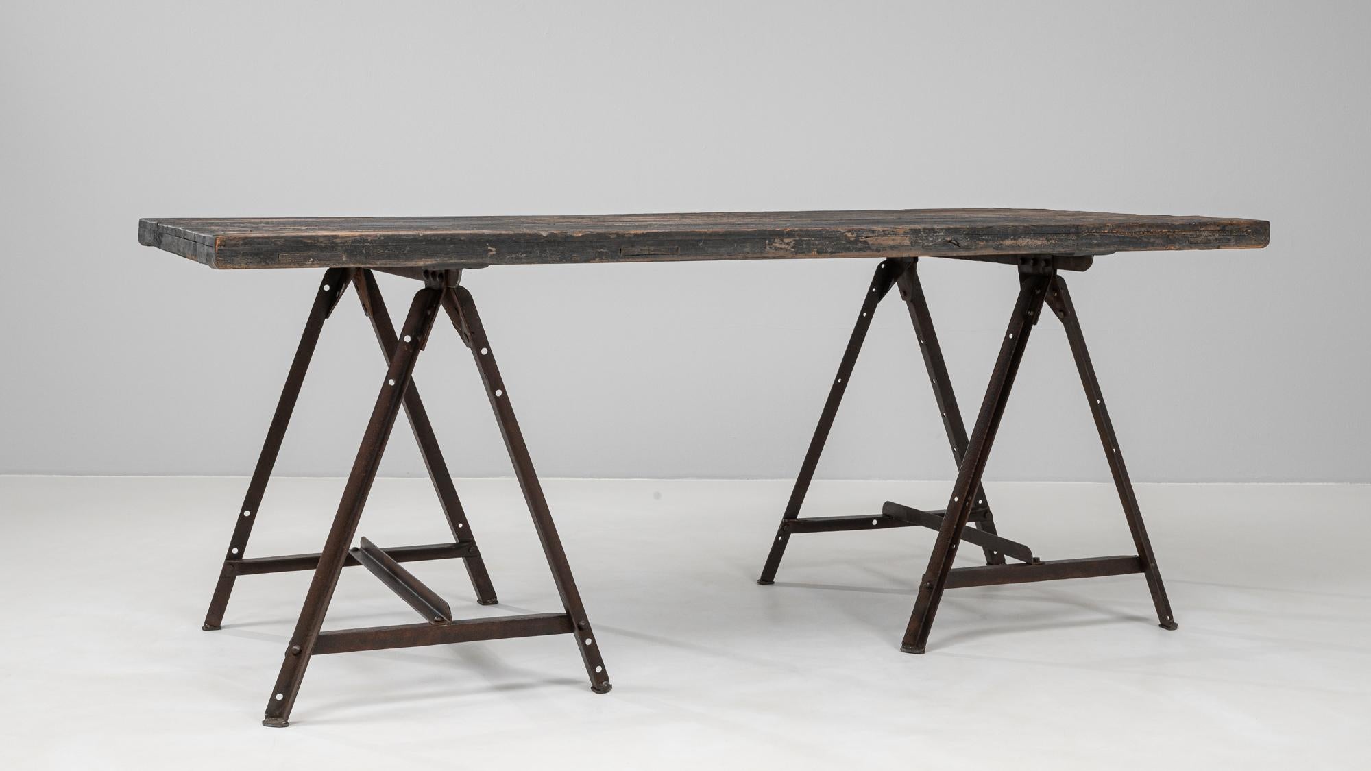 Table industrielle française 1900 en vente 2