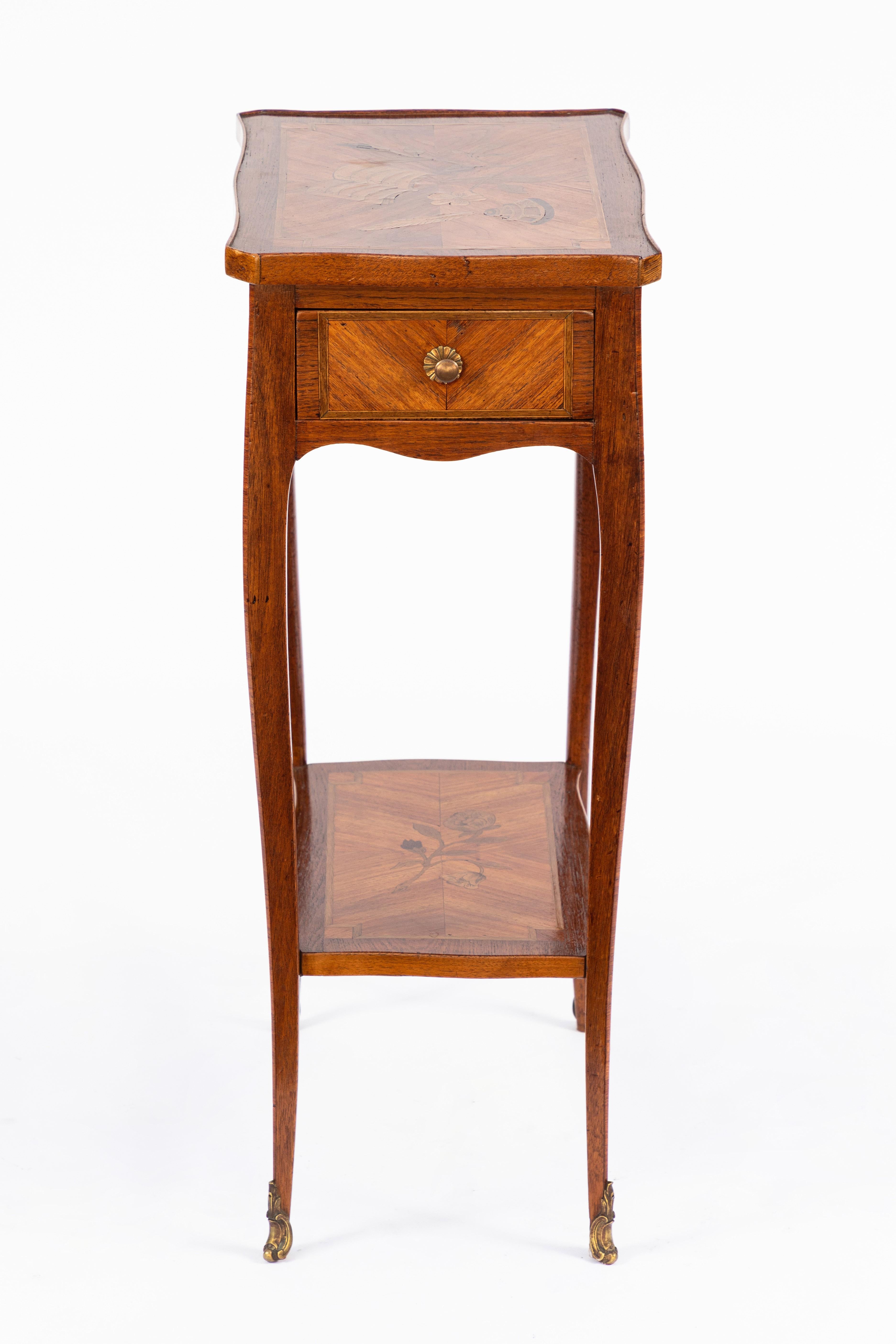 1900s French Inlaid Side Table 5