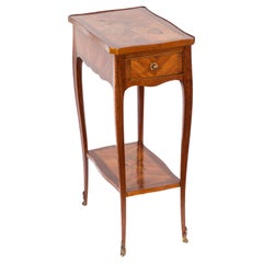1900s French Inlaid Side Table