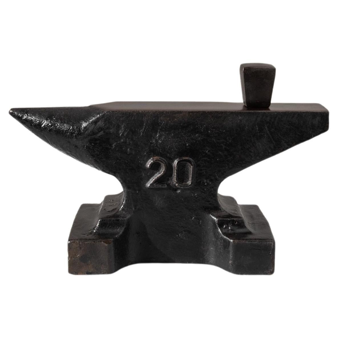 1900s French Iron Anvil For Sale