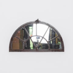 1900s French Iron Mirrored Window