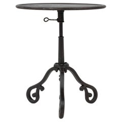 1900s French Iron Side Table