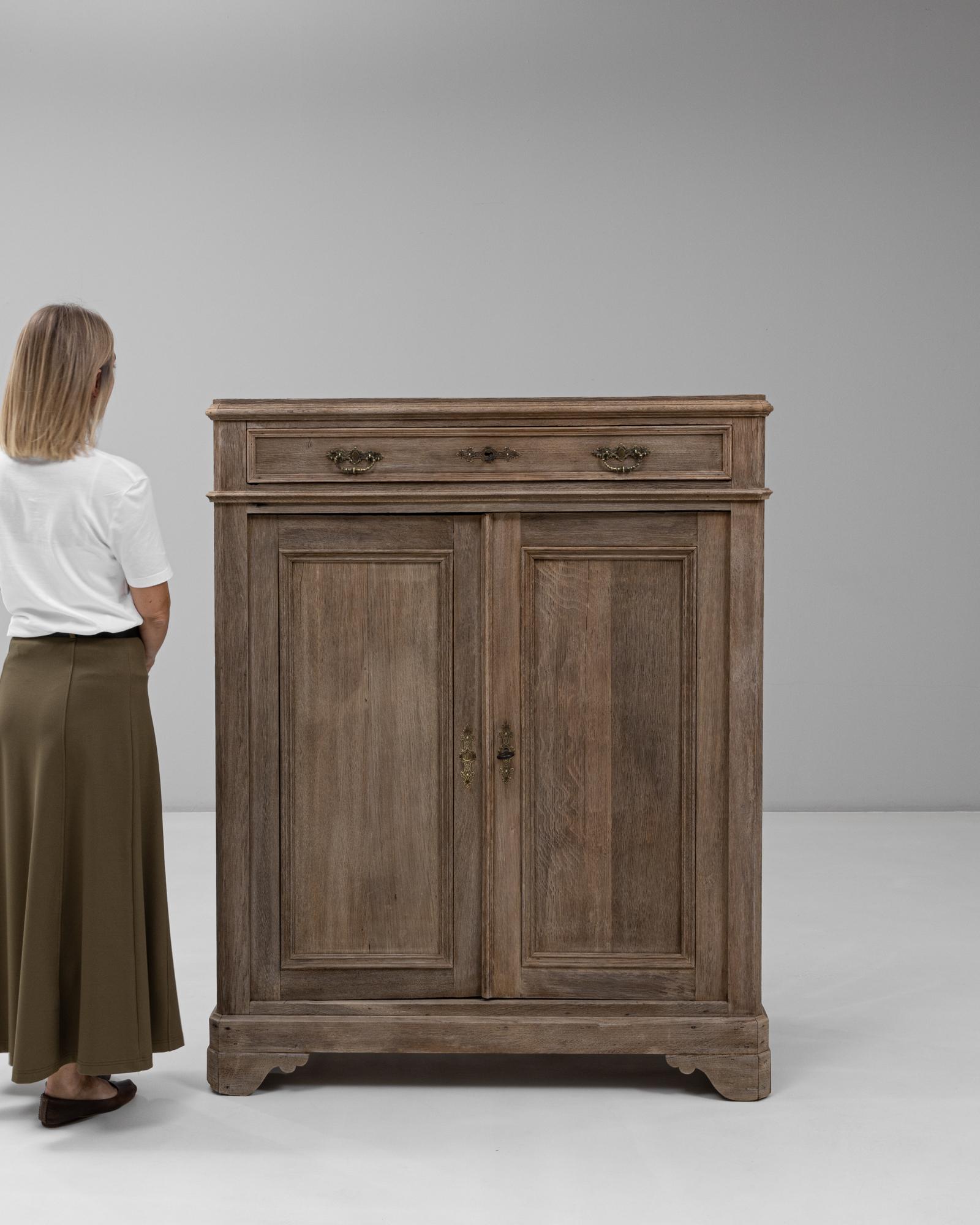 20th Century 1900s French Louis Philippe Style Oak Buffet For Sale