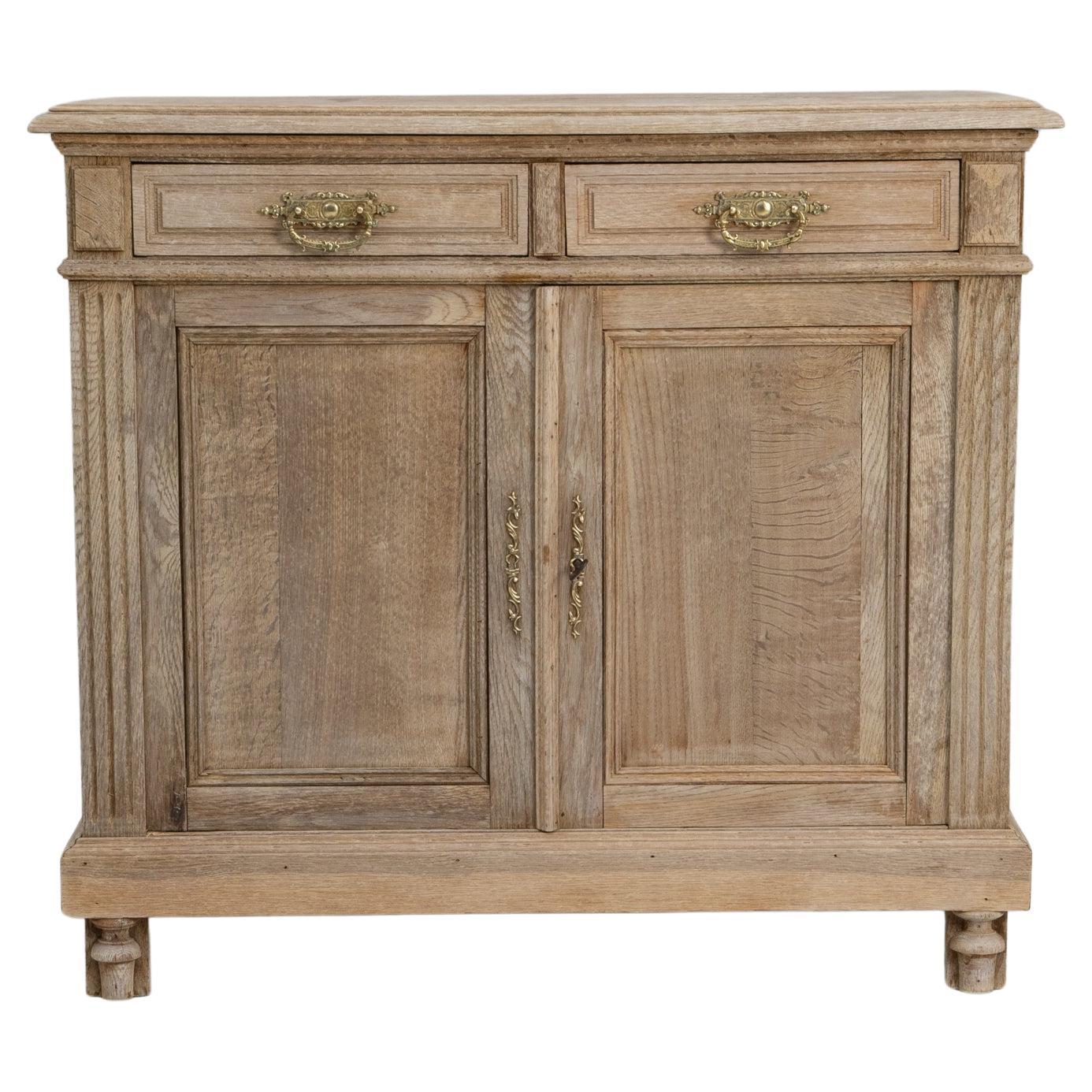 1900s French Louis XVI Oak Buffet