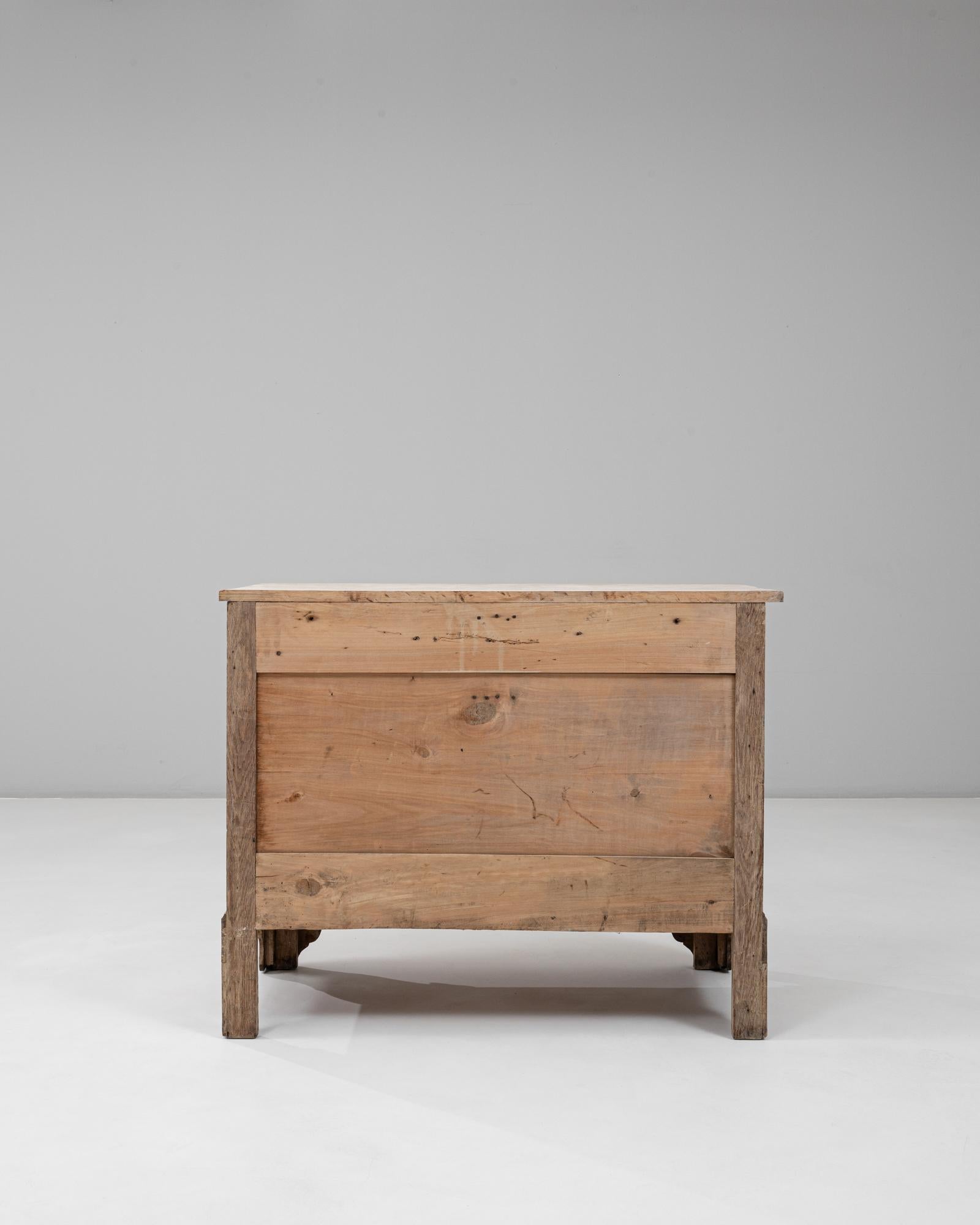 1900s French Louis XVI Oak Chest of Drawers For Sale 11