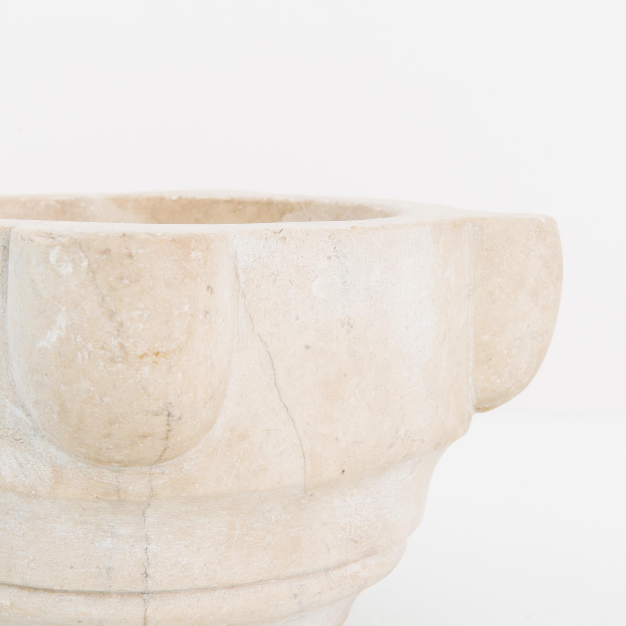 Rustic 1900s French Marble Mortar