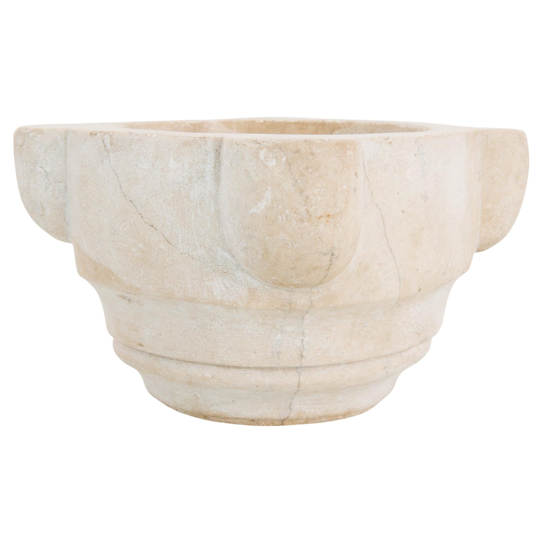 1900s French Marble Mortar