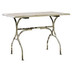 Table de bistrot en métal française des années 1900