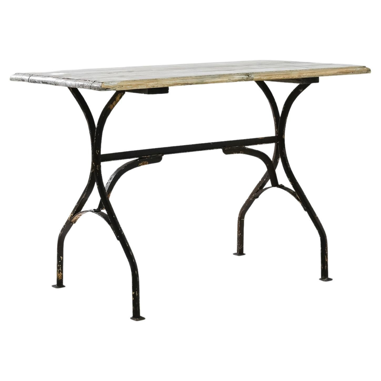 French 1920s Iron and Marble Bistro Table at 1stDibs marble bistro