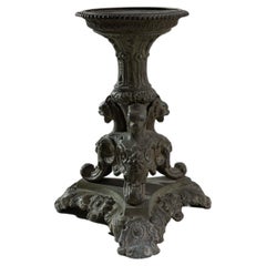 1900s French Metal Candlestick 