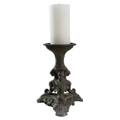 Used 1900s French Metal Candlestick