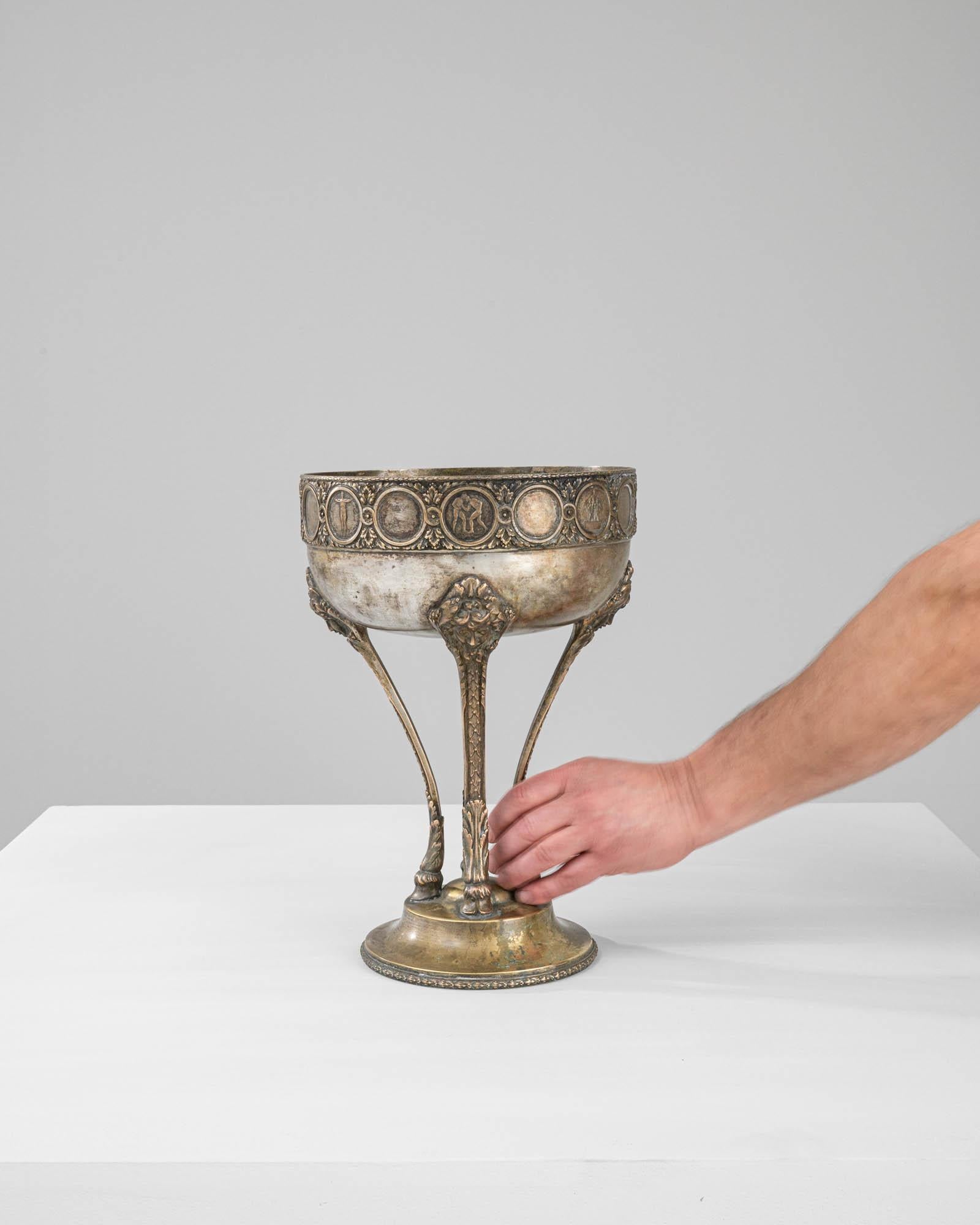 20th Century 1900s French Metal Goblet For Sale