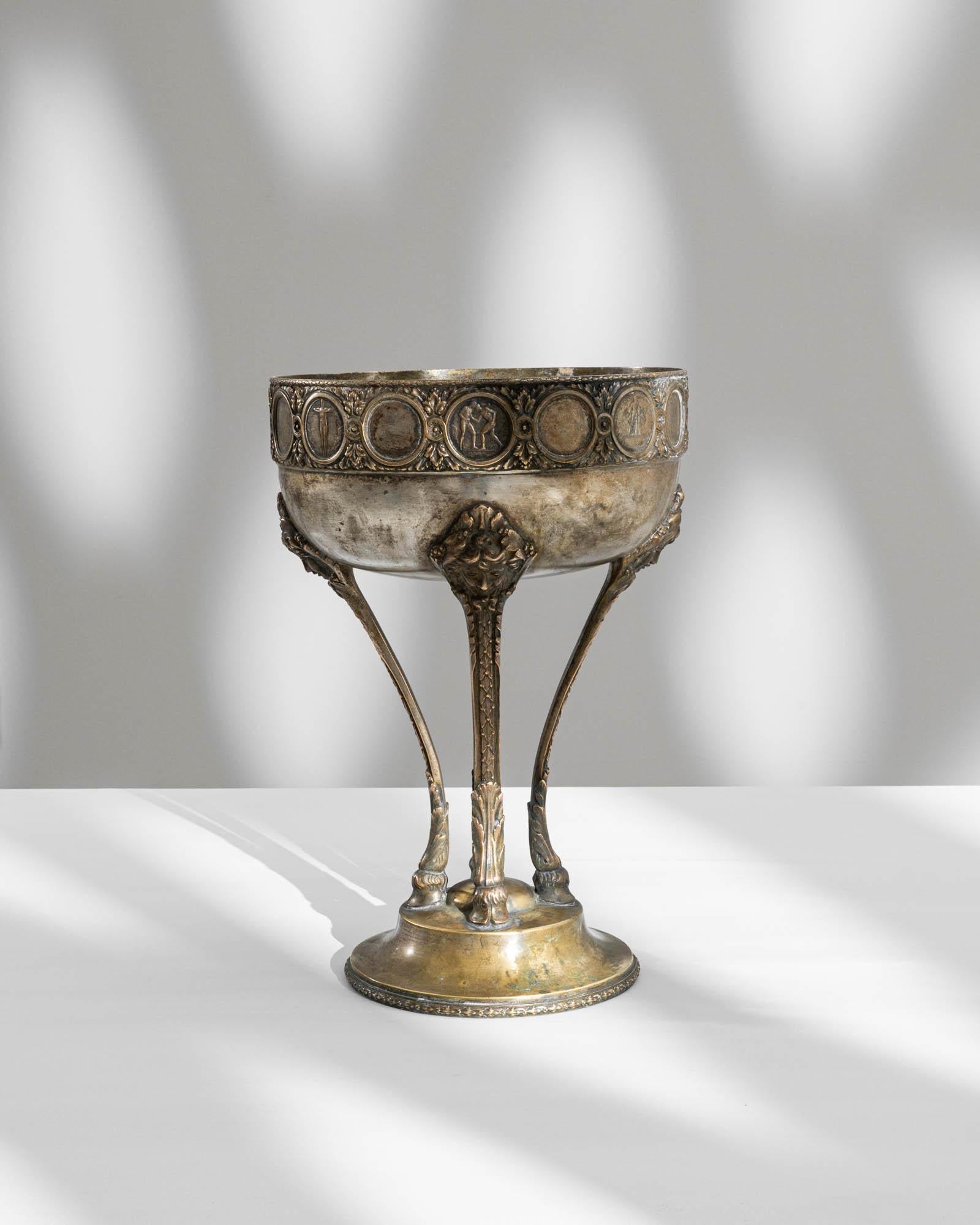 1900s French Metal Goblet For Sale 1