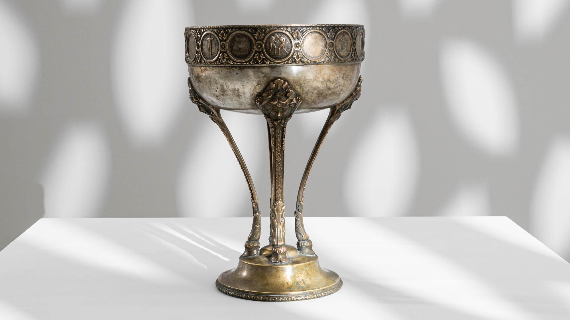 1900s French Metal Goblet For Sale 2