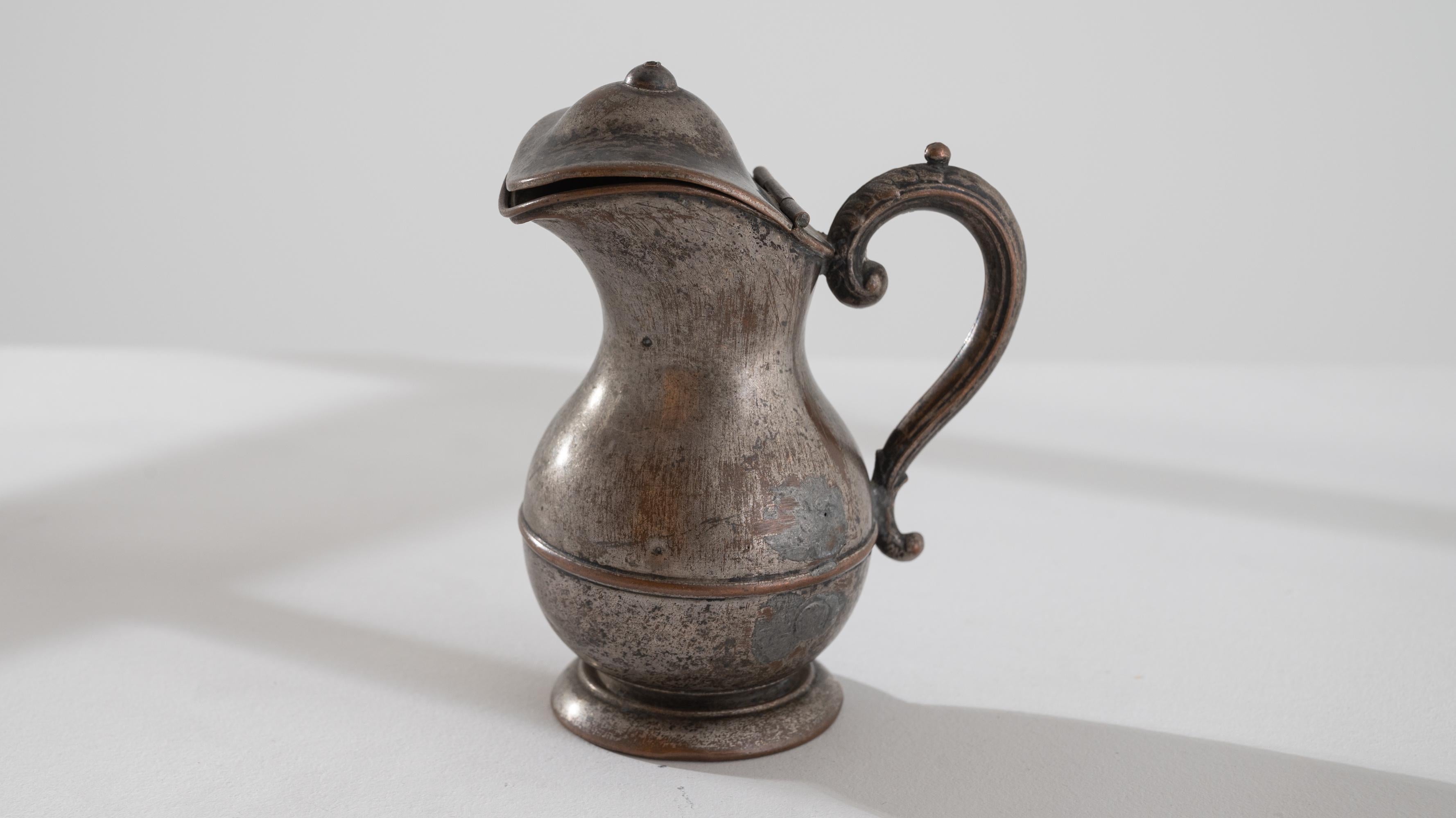 1900s French Metal Jug For Sale 2