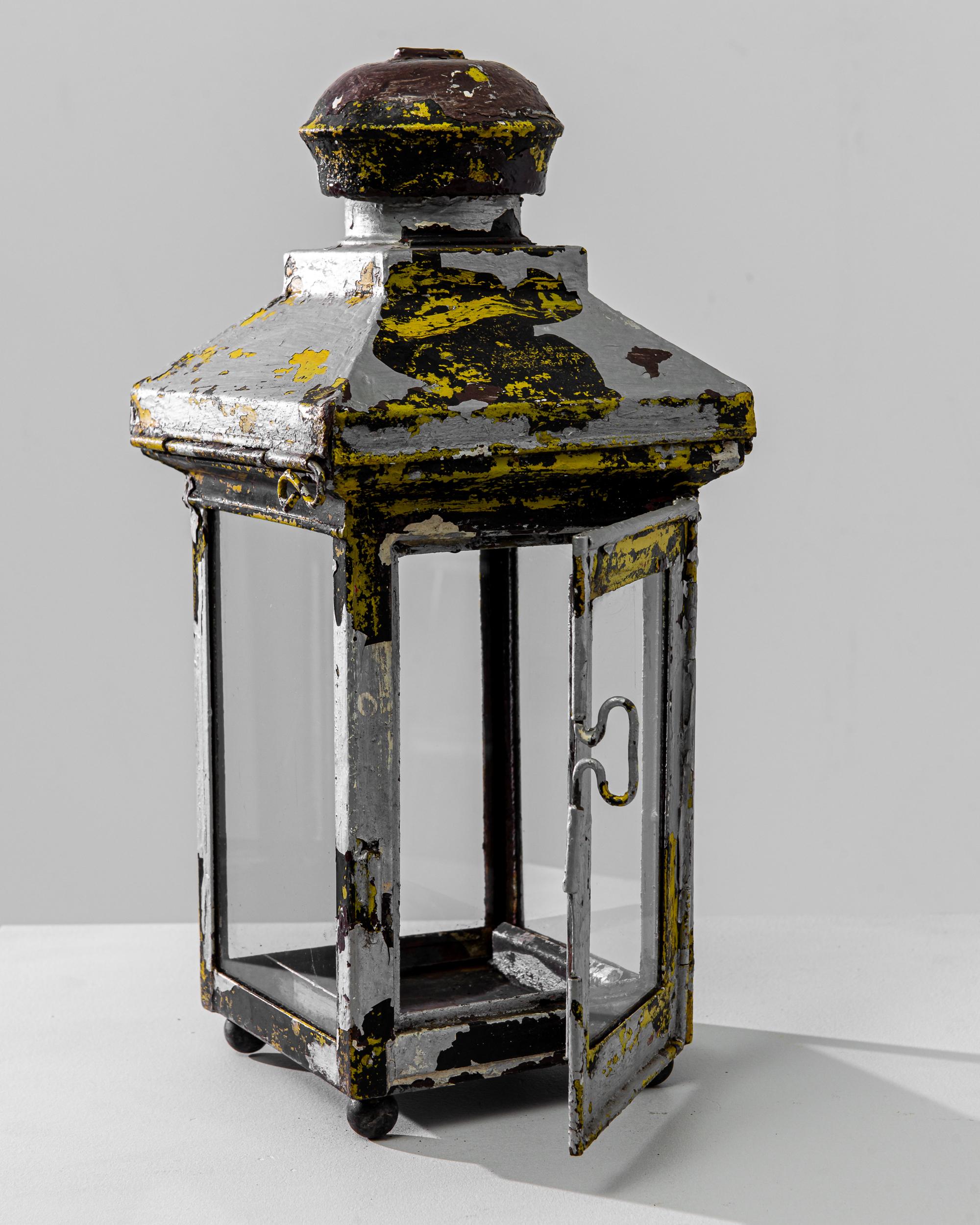 20th Century 1900s French Metal Lantern For Sale