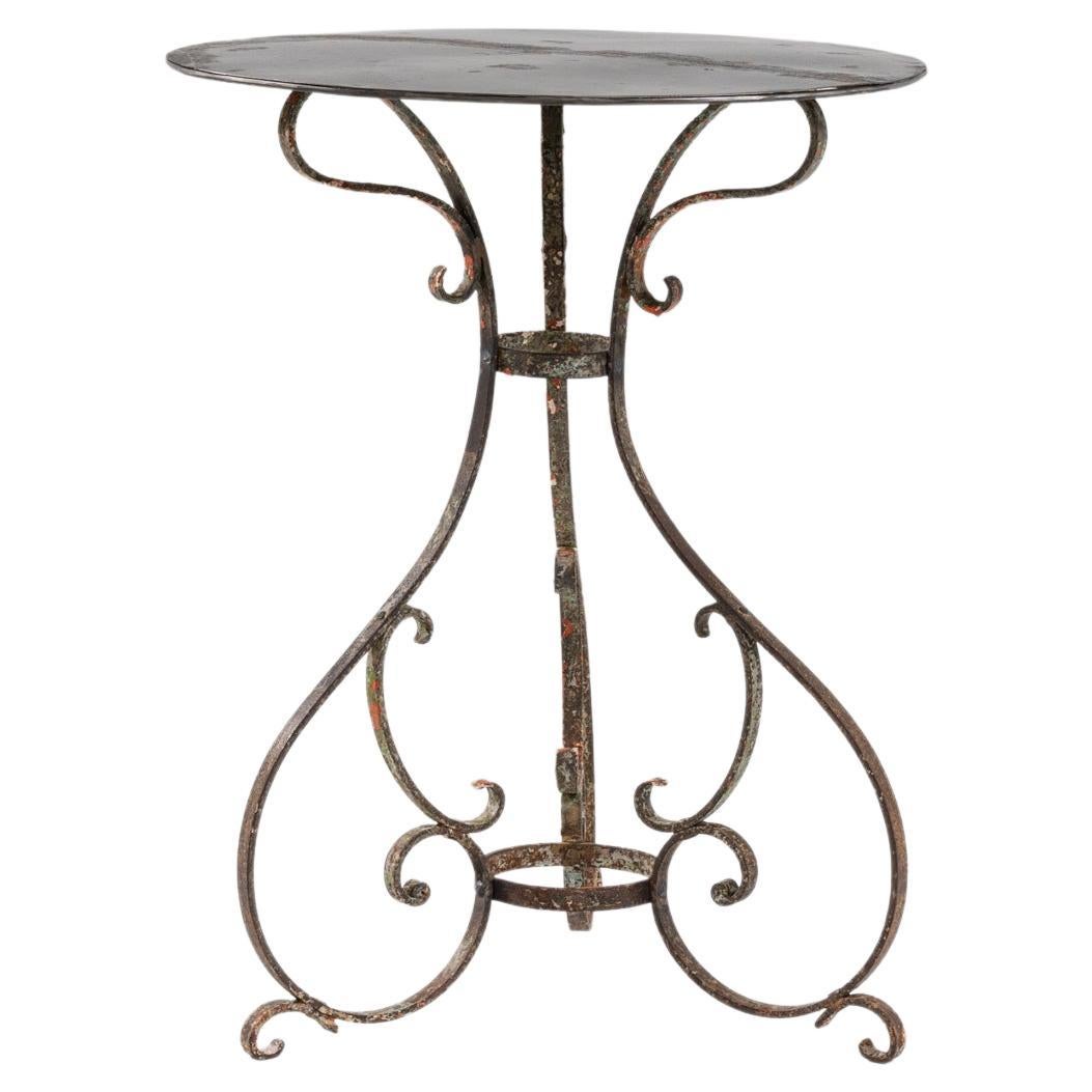 1900s French Metal Table 