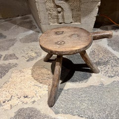 1900s French Milking Stool Rustic Farmhouse