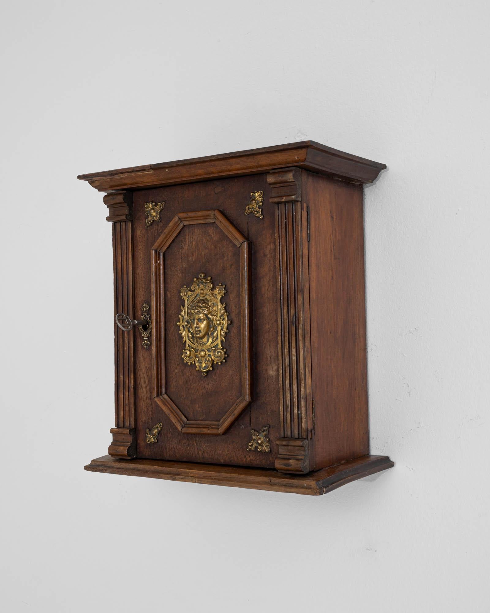 1900s French Miniature Wall Cabinet 1