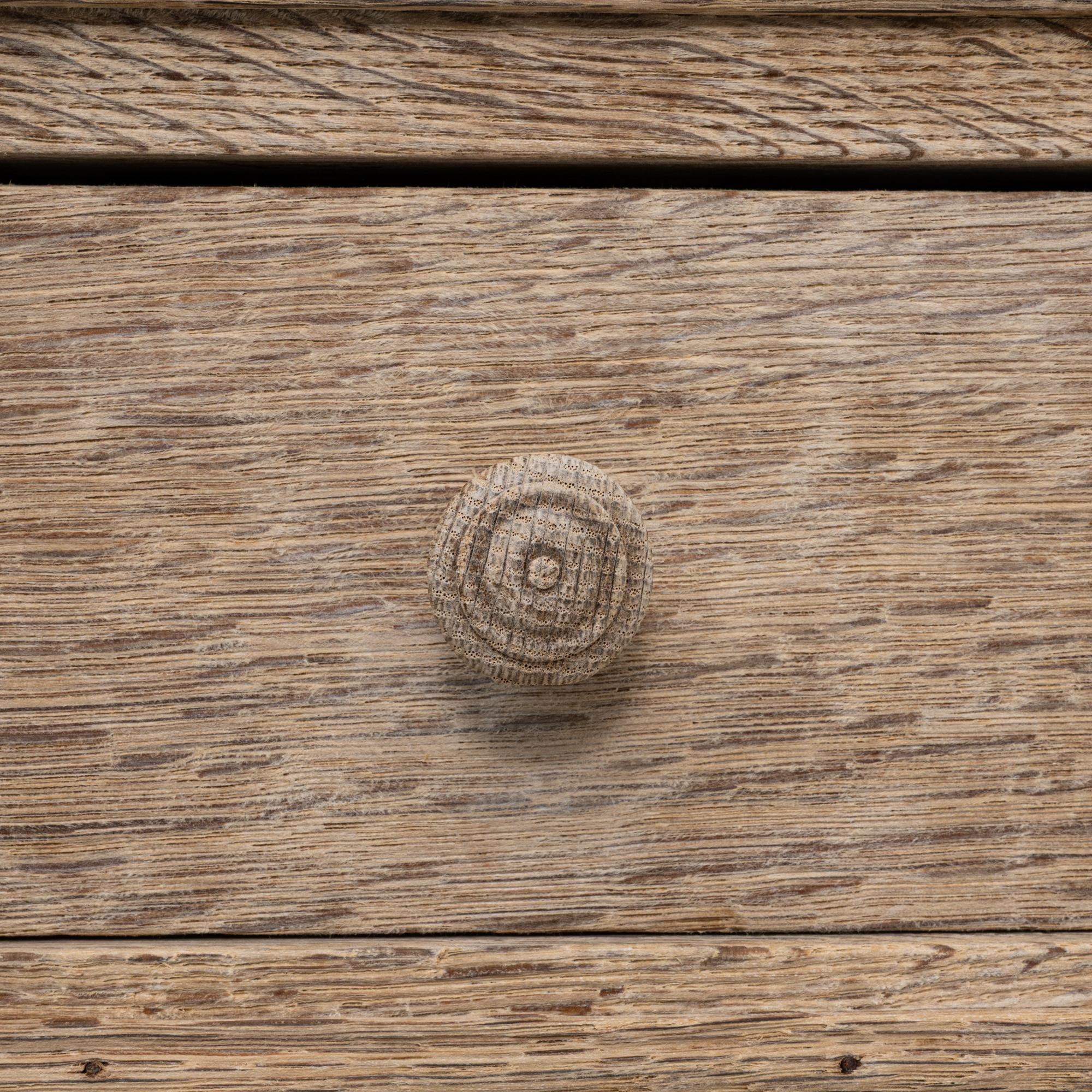 1900s French Oak Bedside Table With Drawer For Sale 8