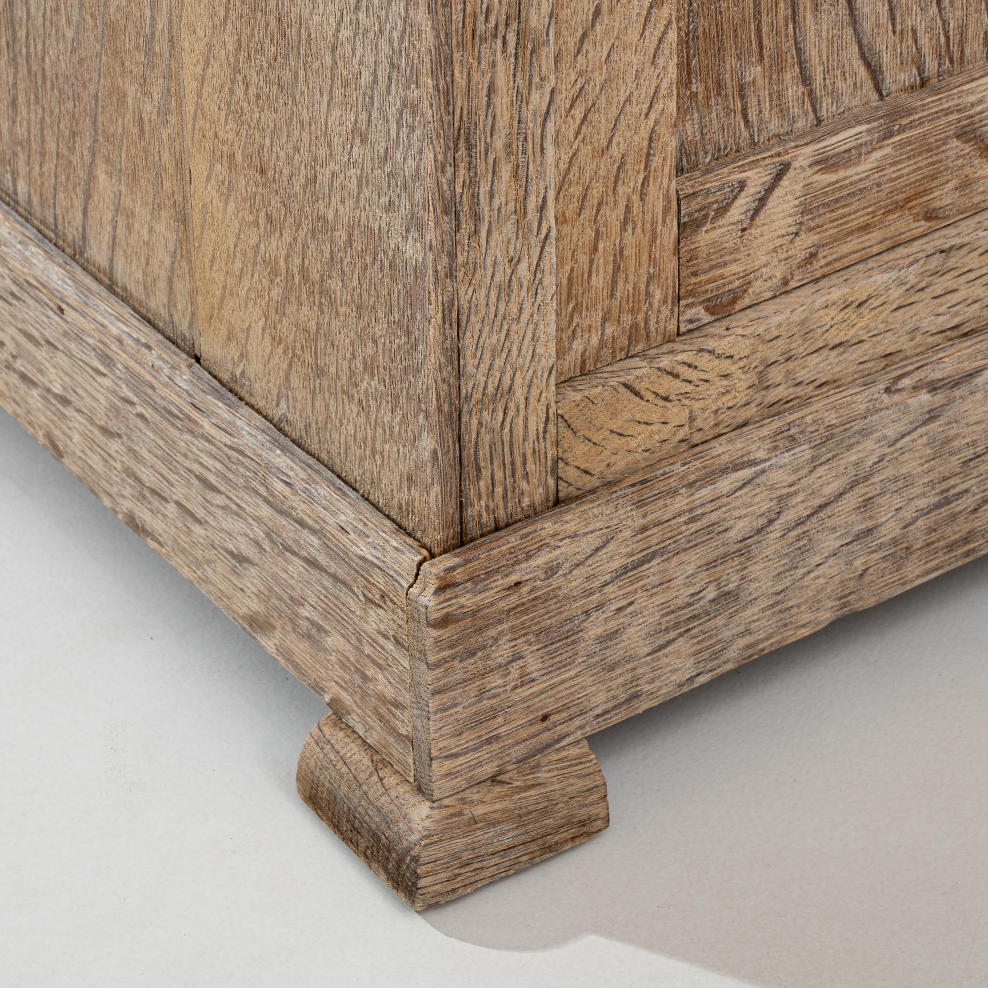 1900s French Oak Bedside Table With Drawer For Sale 9