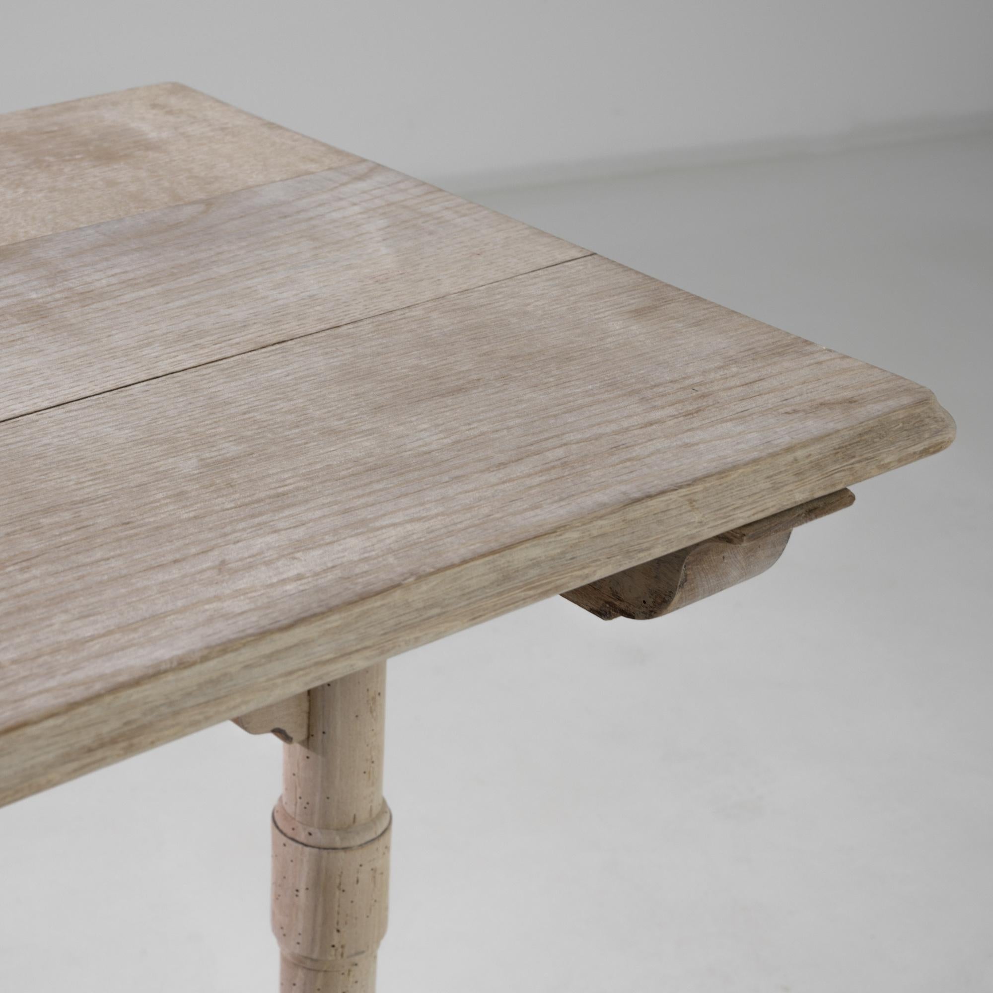 French Provincial 1900s French Oak Bistro Table