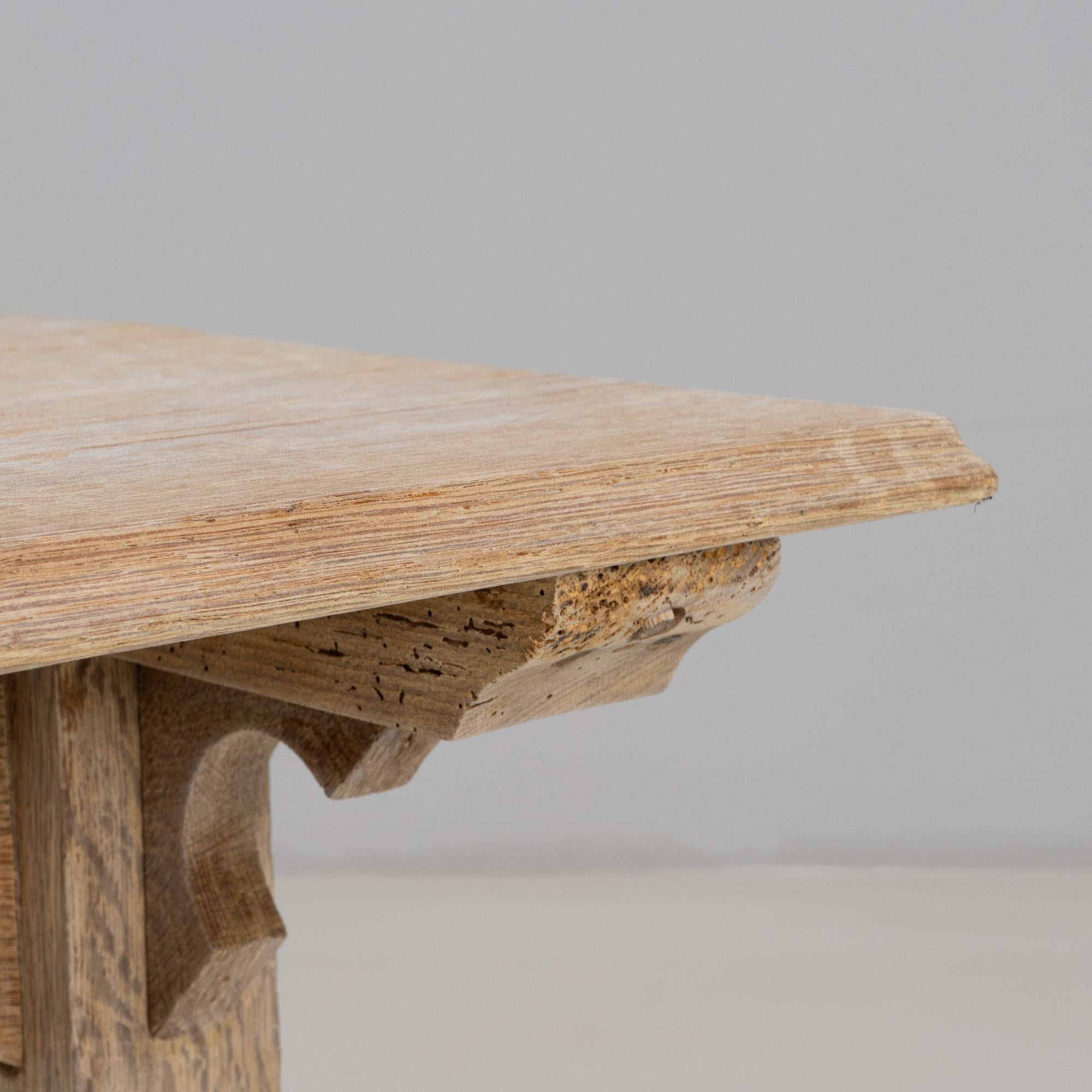 1900s French Oak Bistro Table For Sale 4