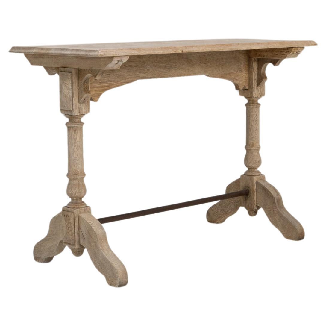 1900s French Oak Bistro Table For Sale