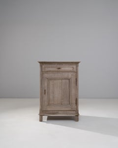 1900s French Oak Buffet With Paneled Door