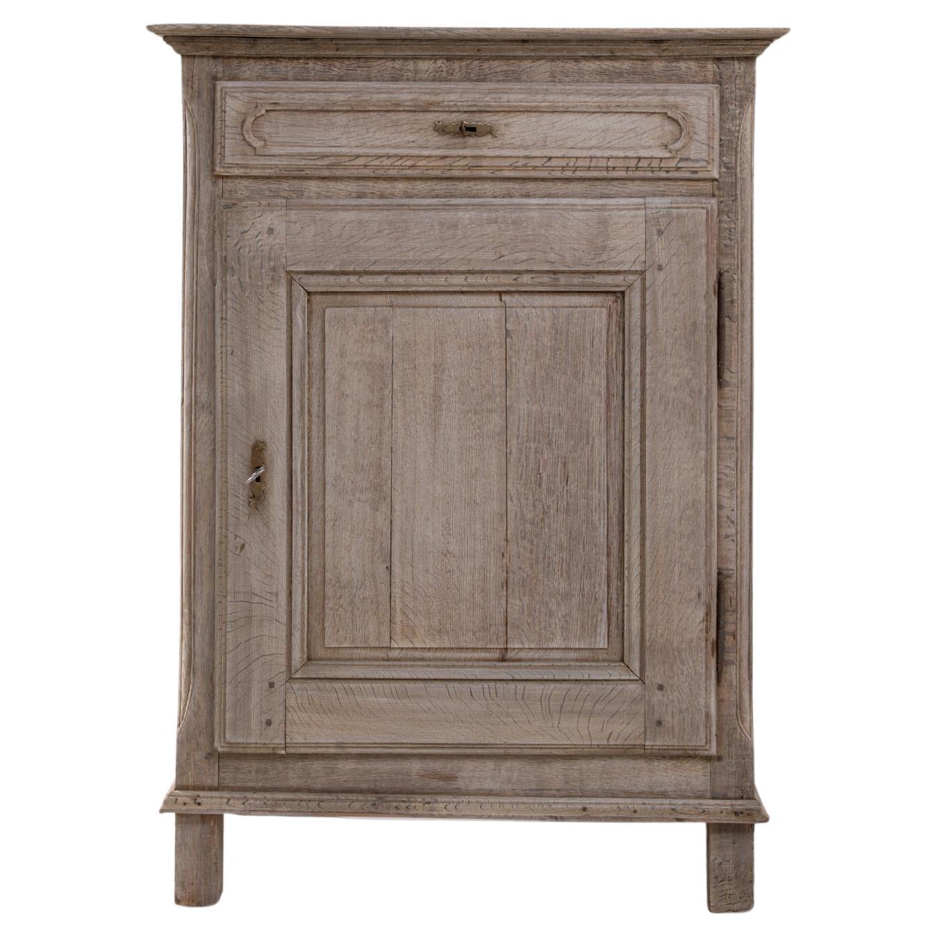 Buffet in Oak francese del 1900 con anta a pannelli