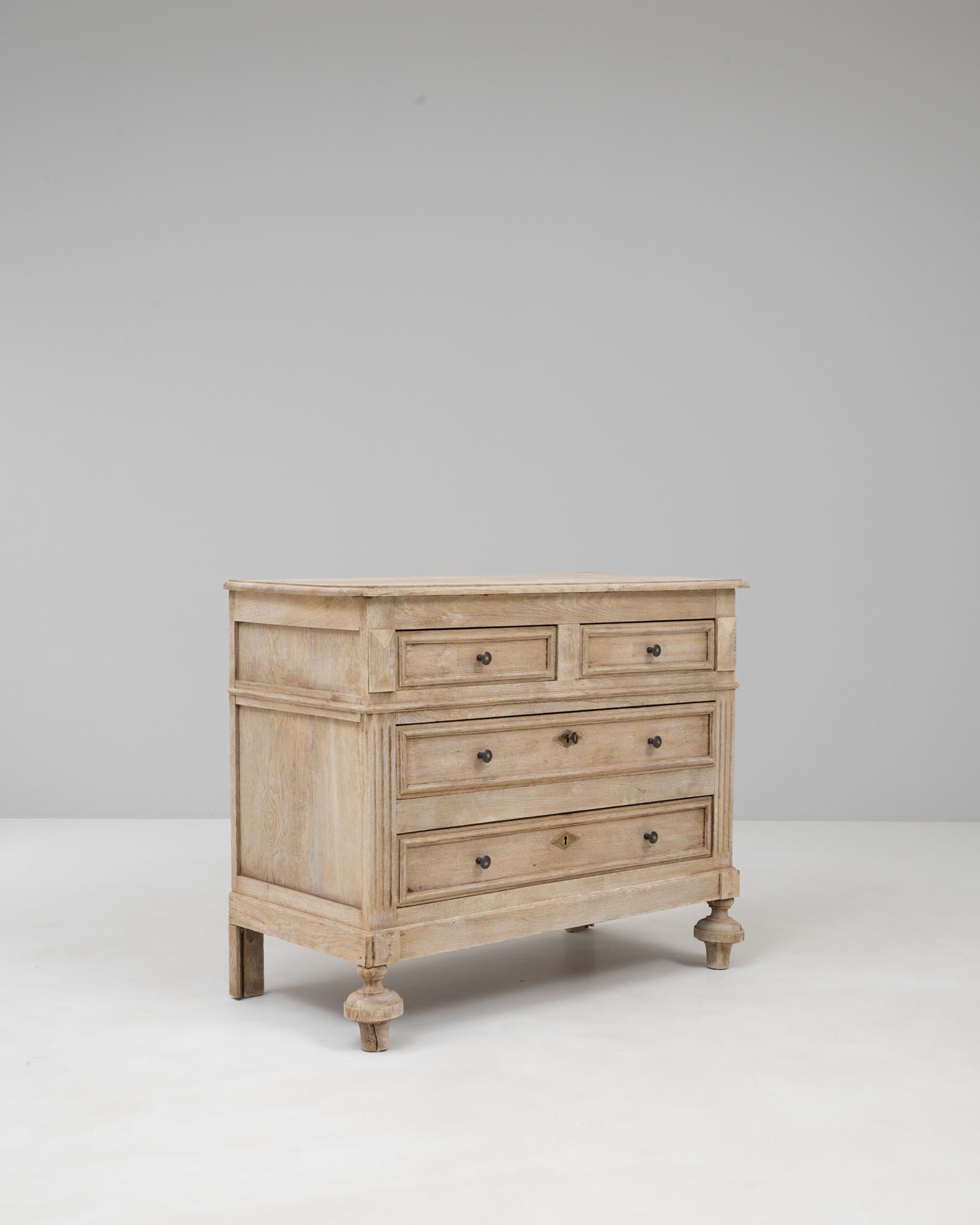 Quercia Cassettiera francese del 1900 in Oak in vendita