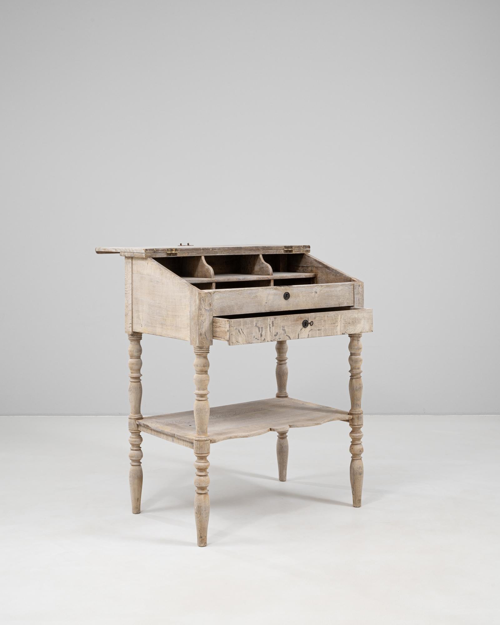 Quercia Scrivania in Oak francese del 1900 in vendita