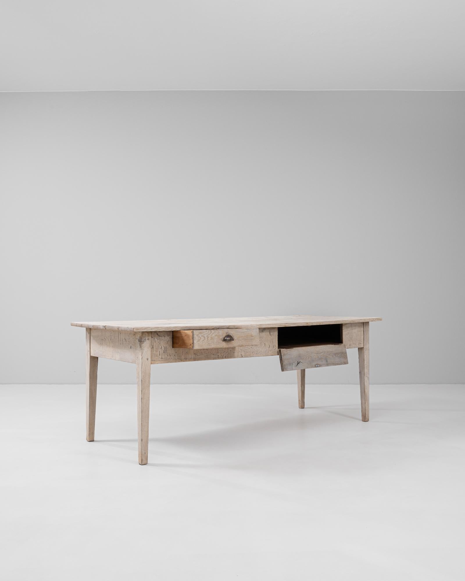 Mesa de comedor francesa de roble de 1900 siglo XX en venta