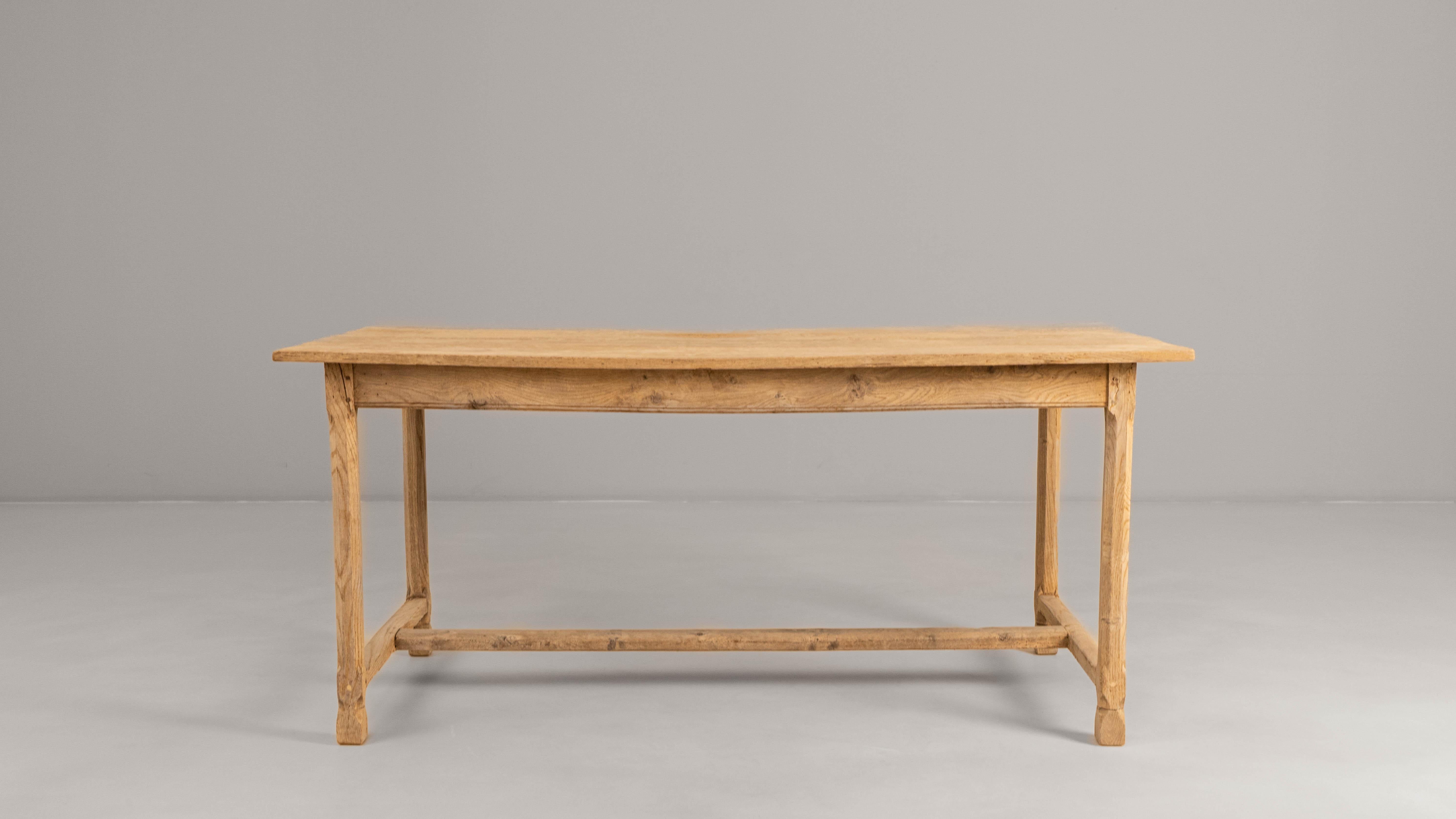 1900s French Oak Dining Table (Eichenholz) im Angebot