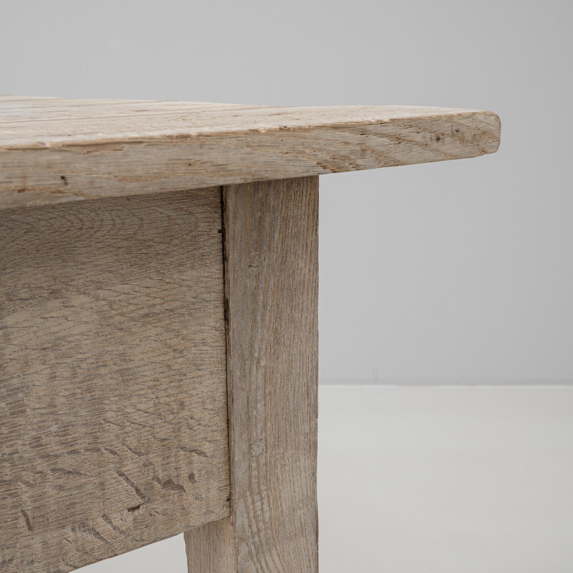 Mesa de comedor francesa de roble de 1900 en venta 3