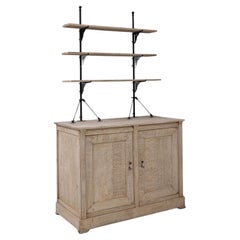 1900s French Oak Display Cabinet