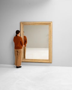 1900s French Oak Mirror